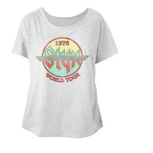 Styx Rock Band 1978 World Tour Vintage Distressed